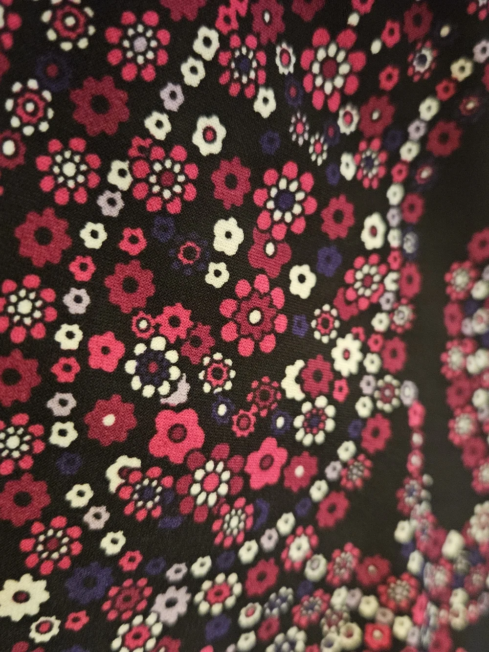Michael Kors Black Paisley Floral Ruffle Dress